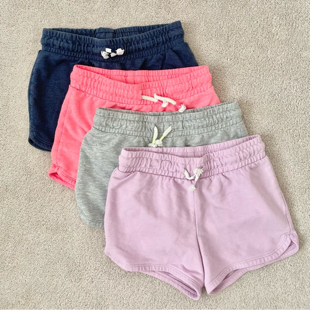 Cat & Jack girls pull on Shorts - Navy, Pink, Gray, Lavender purple, size M (7/8